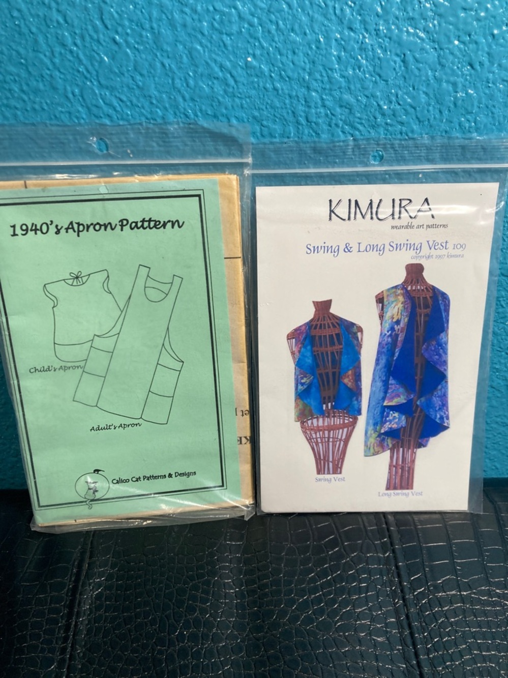 2 Patterns: 1940’s Apron Pattern and Swing and Long Vest 109